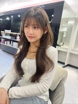 ジーナ 名駅(XENA.)&nbsp;《石塚》ウルレイヤー　レイヤーロング　グレーベージュ