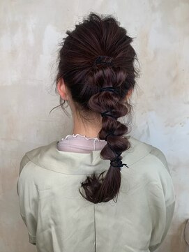 ニスル センター南店(NISURU） ポニテアレンジ [似合わせカット/センター南/センター南駅]