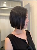 切りっぱなしボブ