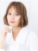 透明感ハイトーンカラー大人可愛い丸みボブi小山20代30代40代