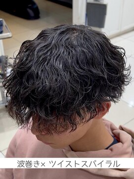 クアトログランシュ ひたちなか店(QUATRO×GranCieux) 波巻き×ツイストスパイラル　ひたちなか/メンズパーマ