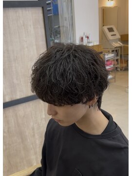 エッジ(EDGE) 無造作シャドウパーマ刈らないマッシュショートレイヤー