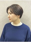 前髪短めのハンサムショート