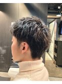 ツーブロックショート