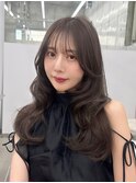 ガーリーヘア フォワード巻き 顔まわりカット