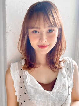 キリ 表参道(kyli) ☆アプリコットオレンジくびれヘアハイライトカラー夏*