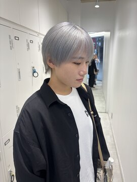 ブラウン(Brown) ミディアムヘア/デザインカラー/フェイスフレーミング/藤沢