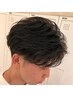 メンズカット＋フェザーパーマ　￥8000