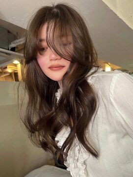 柔らかさ！ロングレイヤー×シナモンブラウン