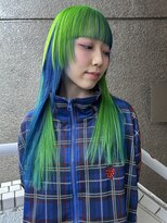 イエナ 渋谷(IENA)&nbsp;インナーカラーブルーシャドールーツグラデーションダブルカラー