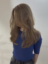 ヘアースタジオ ゼン(hair studio Zen)&nbsp;レイヤー×ミルクティーベージュ【Kensho】