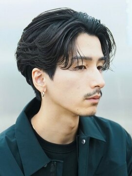 レタッチバイフィフス(RETOUCH by fifth) 原宿メンズパーマルーズパーマシャドウパーマセンターパート緩め