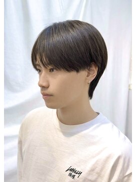 ミモザワークス(Mimosa Works) メンズ縮毛矯正 シースルーマッシュ