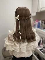 ヘアセットサロンコト(Hair Set Salon KOTO) ハーフアップヘアアレンジ