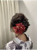 ゆるふわアップ♪着物ヘア./浴衣ヘア/花火大会ヘア/推し活ヘア