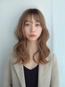 【コテ巻き風の艶カール☆】韓国風デジタルパーマ+似合わせカット¥11000