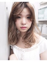 モリオ フロム ロンドン サッポロファクトリー店(morio FROM LONDON)&nbsp;【morio】大人かわいいシースルーバングミディ ハイライト