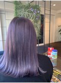 【W_SALON 河原町】パープル外ハネ/外ハネボブ/