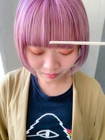 テトヘアー(teto hair)&nbsp;ペールパープル、ピンクパープル、ワイドバング、ミニボブ