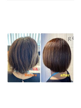 ロッコ 深谷店(ROCCO) ＃髪質再生＃髪質改善＃ケラチンブローアウト＃トリートメント