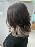 インナーカラーシルバー