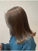 【艶髪】大人可愛い切りっぱなし ミディアムロング