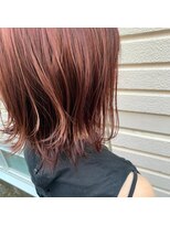 ヘアーフィックス リュウアジア 越谷店(hair fix RYU Asia) 【RYUasia 越谷】明るい印象オレンジ×外ハネ