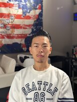 サンアンドマーリィズバーバー 駅前店(SON&MARLEY'S BAR BER)&nbsp;渋め長め七三テーパーフェード　厚木　神奈川　町田　秦野