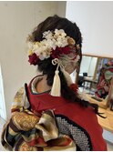 編みおろしヘアアレンジ