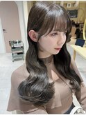 (韓国風/くびれヘア/縮毛矯正/前髪/韓国レイヤー/小顔)