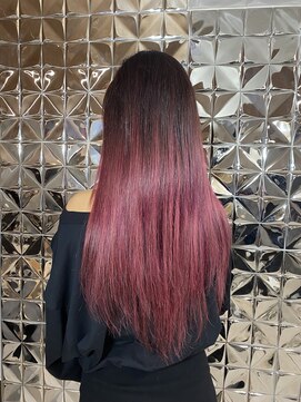 ラブスタシー 博多店(LOVESTASY) ワインレッドグラデーション