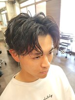メンズ レオ 南森町店(men's LEO) フェザーショート×センターパート