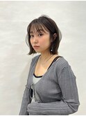 切りっぱなしボブエアリーロング美髪ピンクブラウン 髪質改善