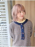 エアリーボブ/ピンクベージュ　【小川】