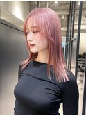 ロング美髪顔周りレイヤー韓国ヘアおくれ毛_ba547792