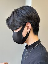 センターパートニュアンスパーマ韓国カルマパーマコンマヘア