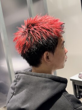 レグノバイグランツ 天神大名店(REGNO by GLANZ) スパイキーショート/メンズカラー/ハイトーン/メンズブリーチ