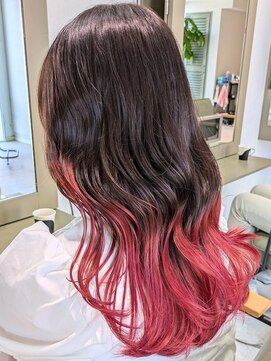 コード 四条河原町駅店(CHORD) グラデーションカラー/ハイトーン/京都/河原町/ブリーチカラー