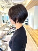 丸みショート◎30代40代50代60代/白髪ぼかし/グレージュ