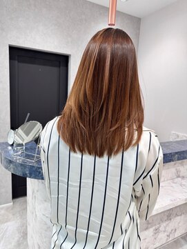 アールヘアーデザイン 千種(r hair design) サラツヤロングベージュカラーブリーチしない透明感カラー