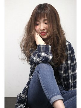 デヴェロペ(Devellope.) 【Devellope.】透け感グレージュ×リラックスウェーブ