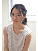 <aivee>クラシカルに柔らかくアレンジポニー