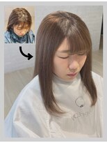 オーバーレイ(Overlay)&nbsp;自然に仕上がる縮毛矯正【施術例】〔自由が丘〕〔縮毛矯正〕