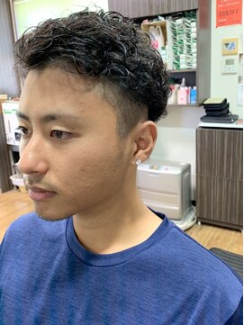 ちどり メンズショートパーマ