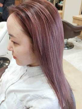 ヘアサロンアンドヘアメイクディー(hair salon hair make D) ケアブリーチ/ツヤ髪/ラベンダー/ピンキー/ぷつっと ロングヘア