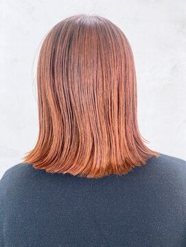 アルバム 銀座(ALBUM GINZA) オレンジ外ハネ_ホワイトグレージュネビージュ_ba380621