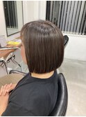大人の極細ハイライトボブ!