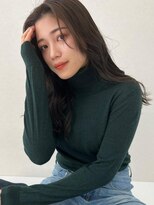 ソヨン いわき店(SOYON)&nbsp;チークバングが可愛い暗髪ロング