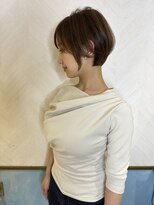 ロンド ストラーダ 心斎橋(Lond strada)&nbsp;ショート×ハイライト白髪ぼかし×シルキーベージュ[心斎橋]