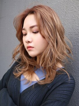 ブゾン(buZon) 【buZonブゾン】ミックスカール×シアーベージュ